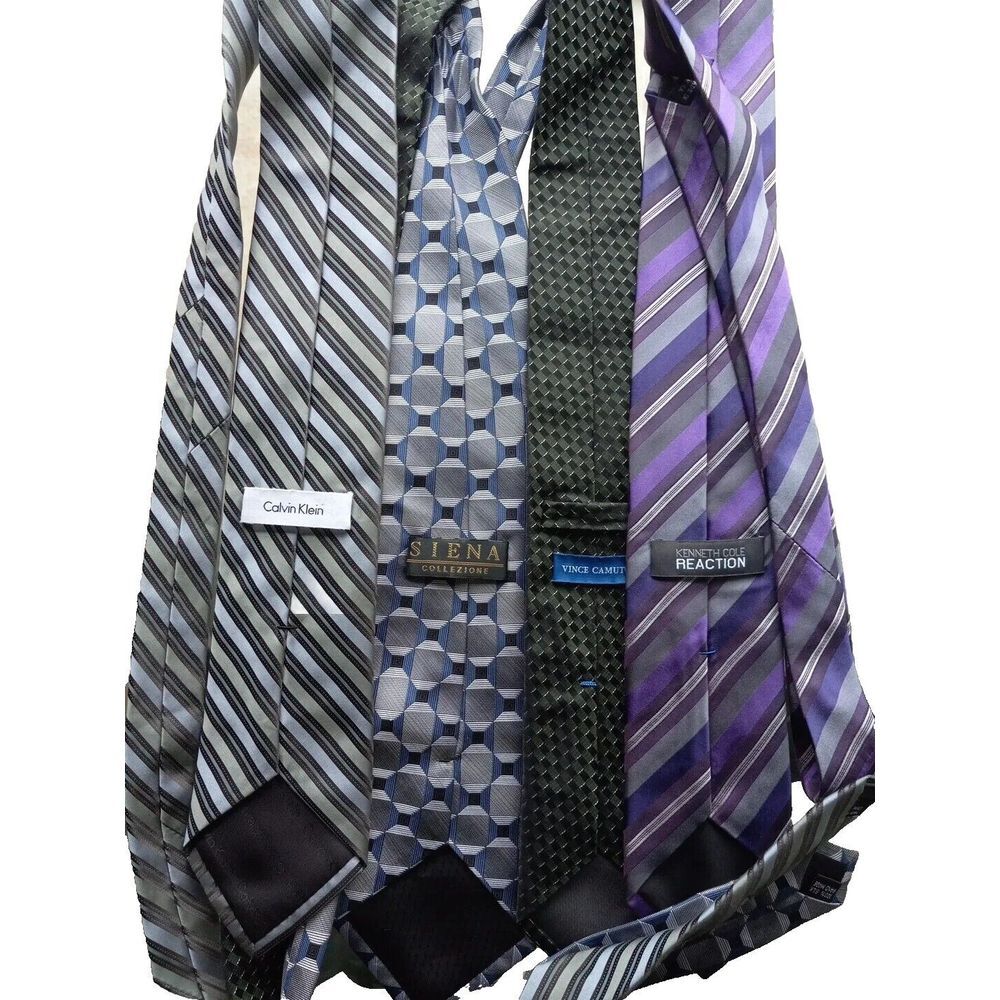 Lots‎ Of Men's Neck Tie Polyester & Silk Multi Brand Colors And Patterns.